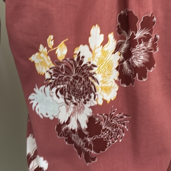 Ann Taylor Factor Floral Long Sleeve Women's Blouse XSP - Picture 4 of 7